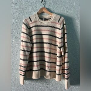 NWT Madewell Women’s Cotton Stripe Sweater - XL